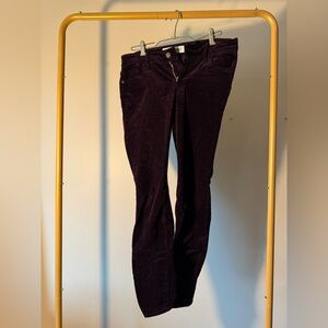 Dark Purple Velvet Trousers